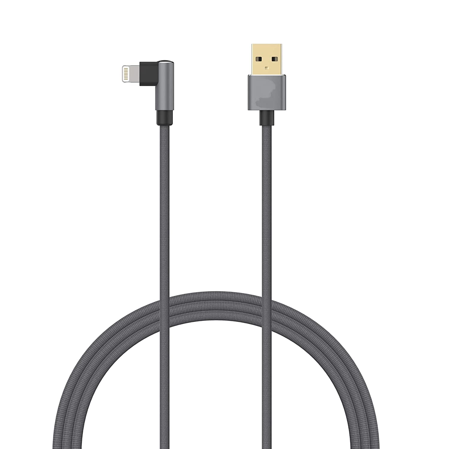 The Black Store L-Shaped |2 Meeter| Fast Charging 3A 8 Pin USB to Lightening Cable with Charge & Sync (Grey) (B0BR4D8RF6) Amazon Price History, Amazon Price Tracker