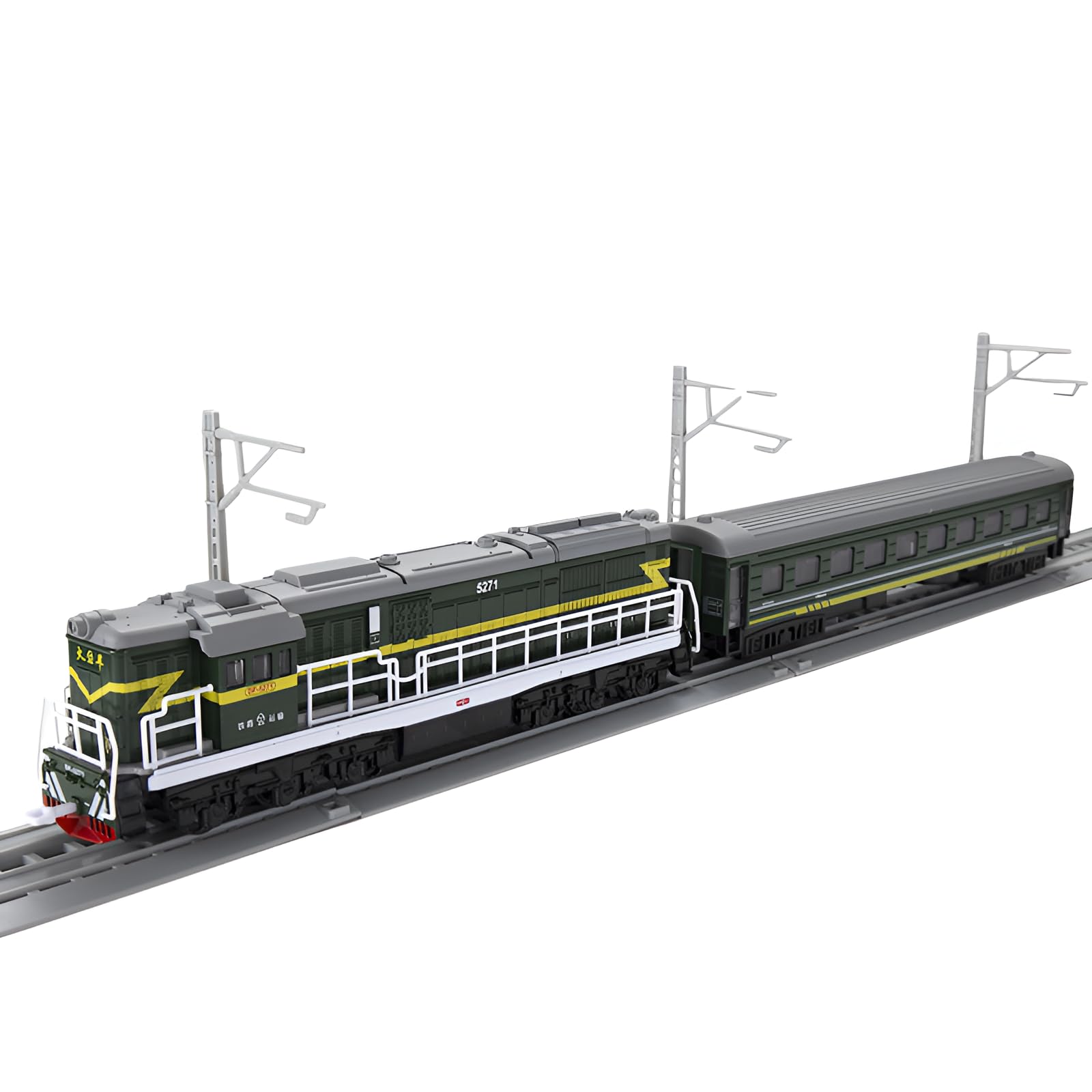 Qiukala Alloy Shinkansen Toy 1:120 Scale Train Track Set Educational Kids