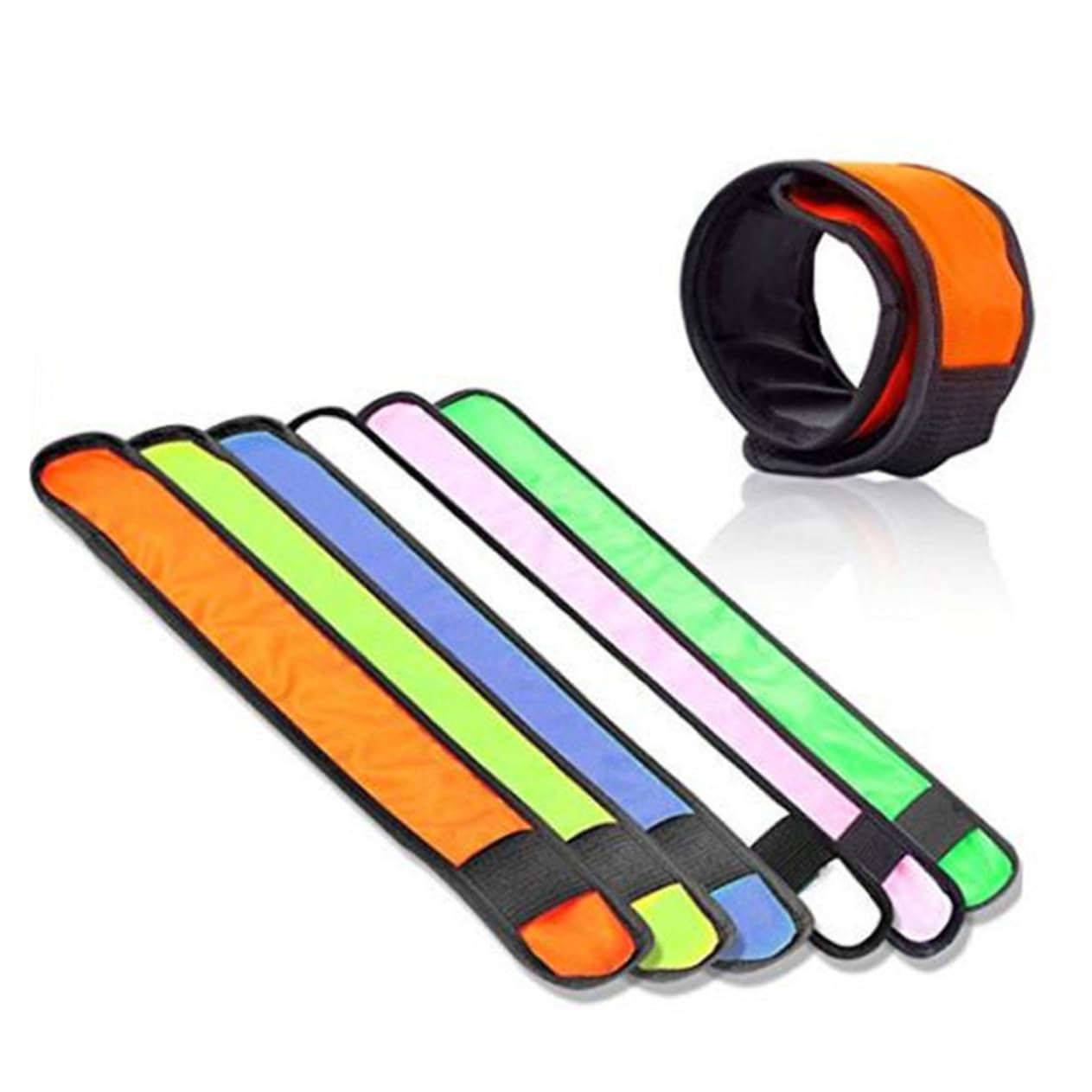 INOOMP 12 Pièces Bandes De Poignet Bracelet LED De Sécurité Brassard De Claque LED Brassard De Sécurité Brassard Réfléchissant De Sécurité Bande De Cheville LED Accessoires
