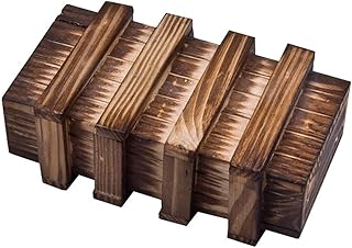 Handmade Classic 3D Brain Teaser Wooden Puzzle Magic Gift Box Game Box with Extra Secure Secret Drawer IQ Toys SHUYUE