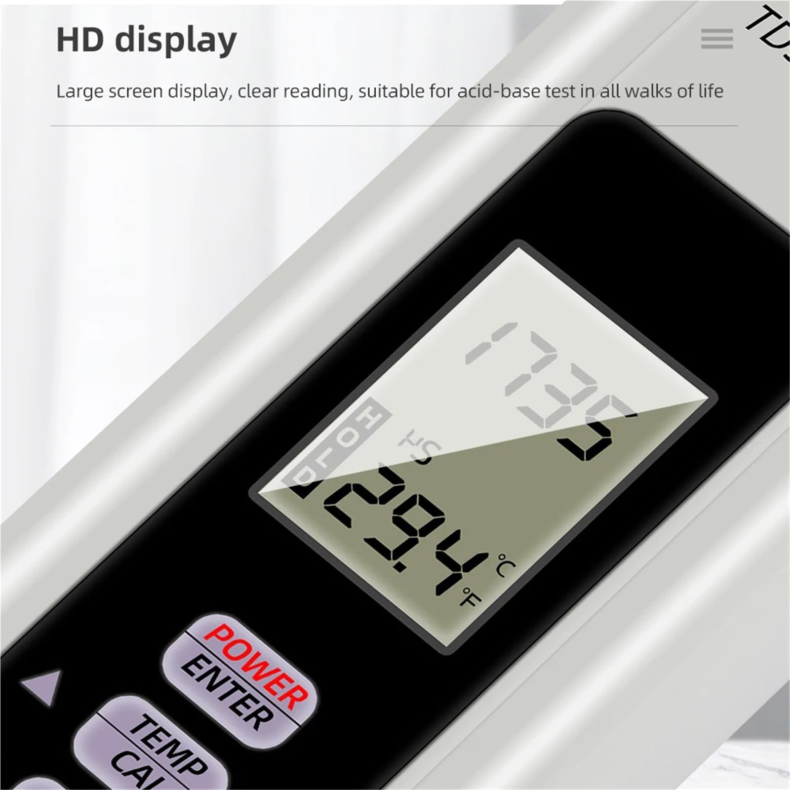 Misuratore PH, Tester di qualità acqua digitale 3 in 1 portatile TDS EC Temp Meter COM-80 Hydrotester Penna for test acqua for laboratorio di acquacoltura