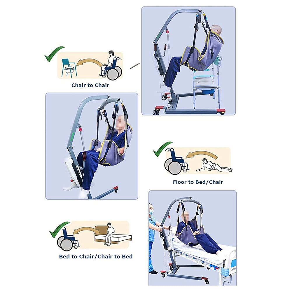 Arnés para traslados, Cinturón de Transferencia - Grúa de Paciente - Paciente Cinturón De Transferencia para Bariátrico, Enfermería, Anciano, Discapacitado, Cuerpo Completo Y Postrado En Cama