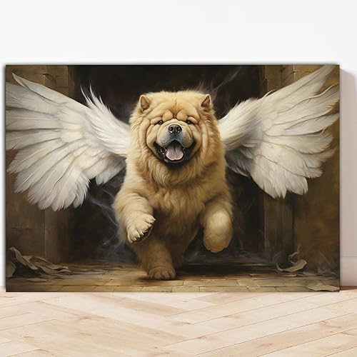 Miniatura 4 de Thuan Chow Chow - Regalos conmemorativos para perros, lienzo de espera en la puerta, póster de marcos conmemorativos para perros, regalo
