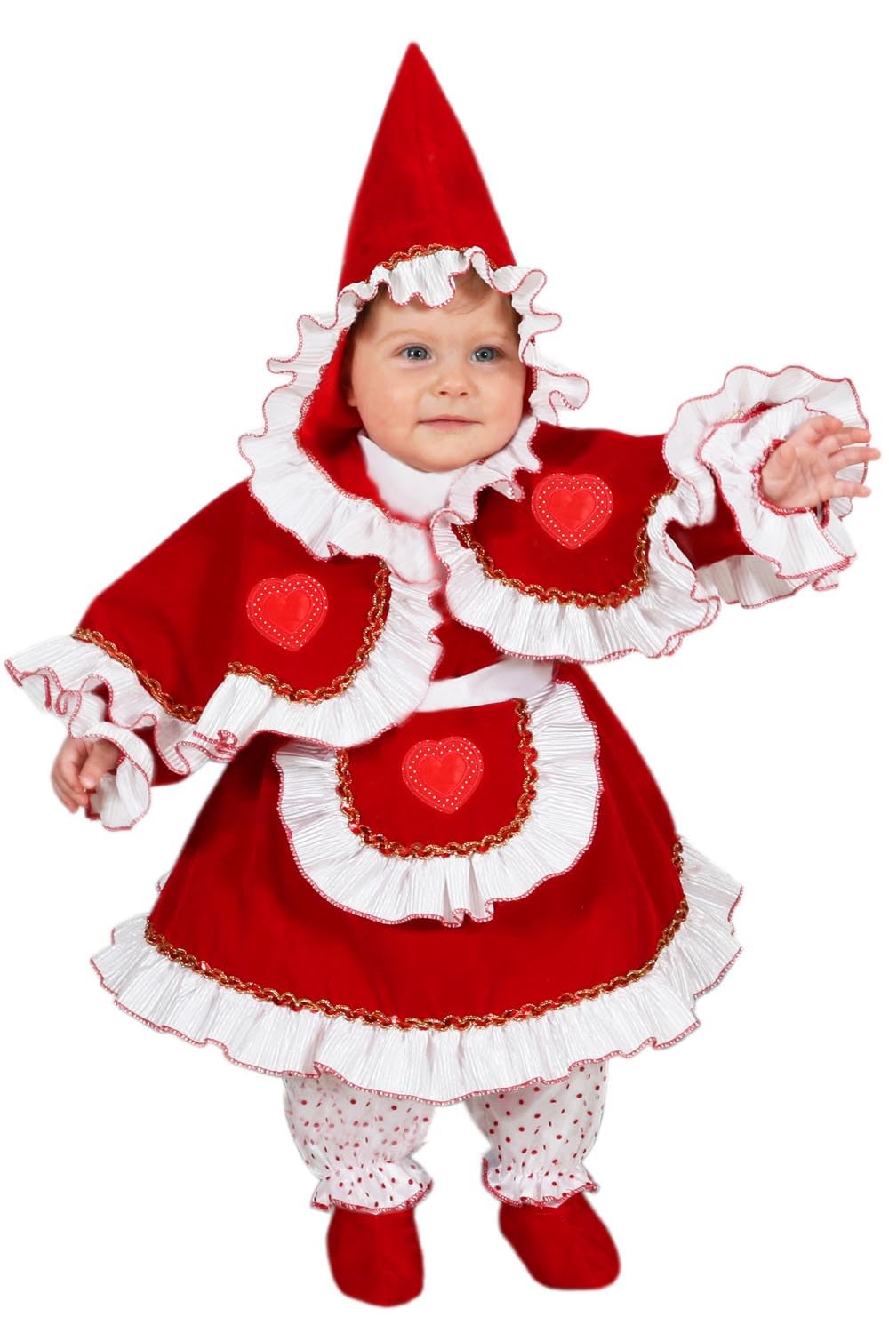 PEGASUS Costume Cappuccetto Rosso neonata Vestito Carnevale