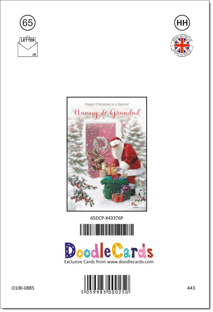Gingerbread Man Christmas Card Christmas Wishes For Nanny & Granda - View #5