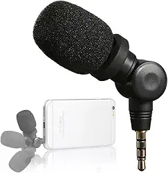 Microfone Profissional Saramonic Mini SmartMic Condensador Direcional, Para iPhone, iPad e Smartphones Android