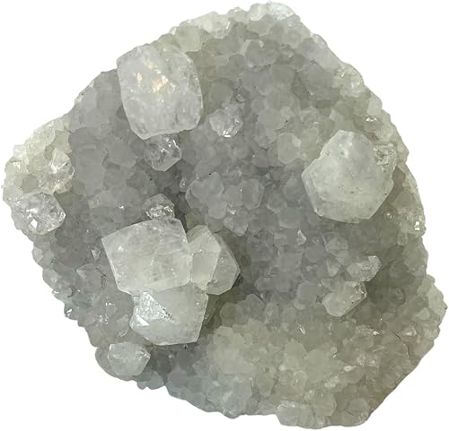 Miniatura 4 de Mineralist Colección de piedras curativas de cristal, cirstal de zeolita, roca de cuarzo de alta energía de 4 a 5 pulgadas, piedra de palma de amor