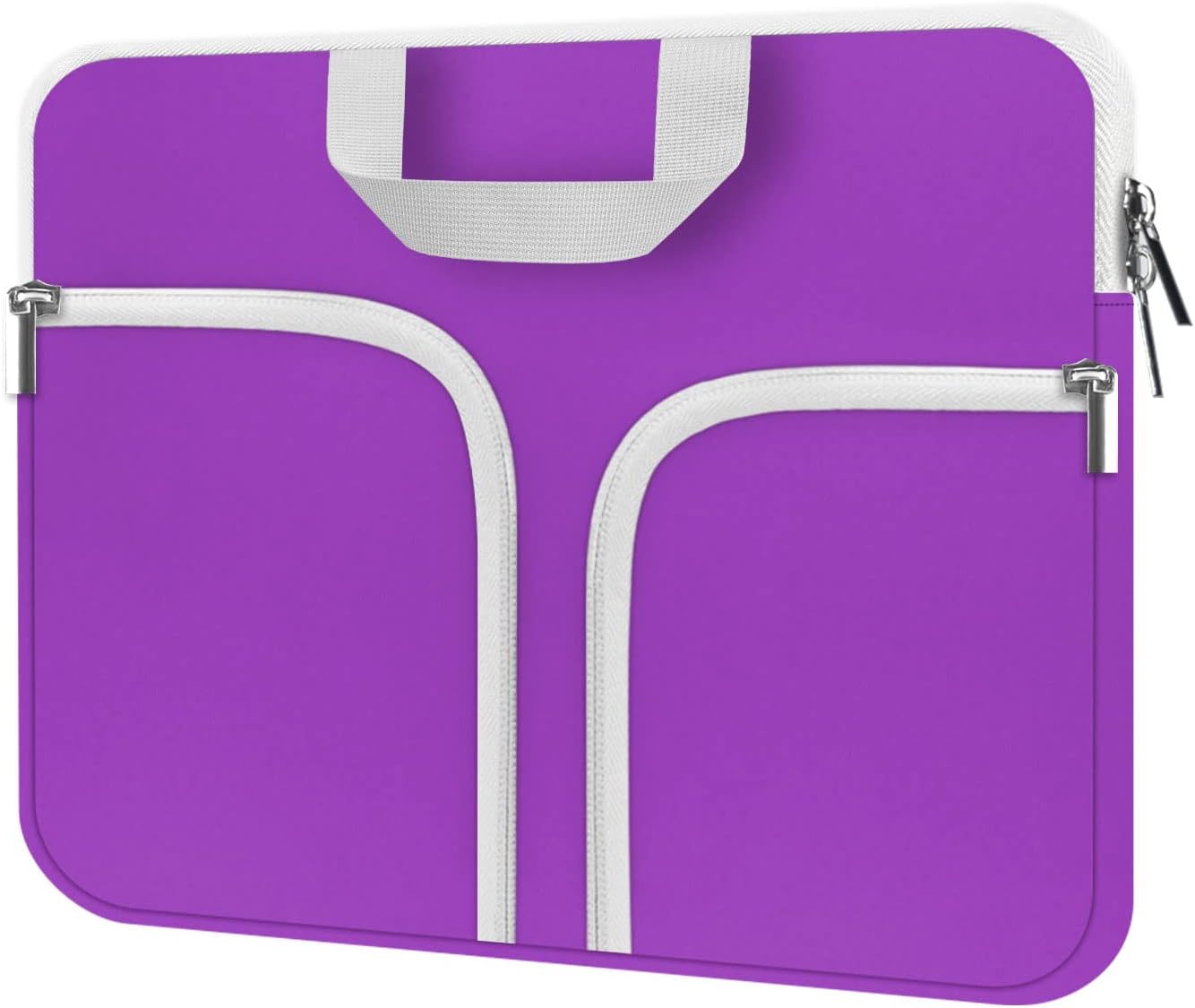 HESTECH Chromebook Case,11.6-12.3 Laptop Sleeve Neoprene Computer Bag Handle Protective Cover for Acer R11/Spin 311/HP Stream/Samsung/Surface Pro X/7/6/5/Go 12.4"/13 inch MacBook Air/Pro M2 M1,Purple