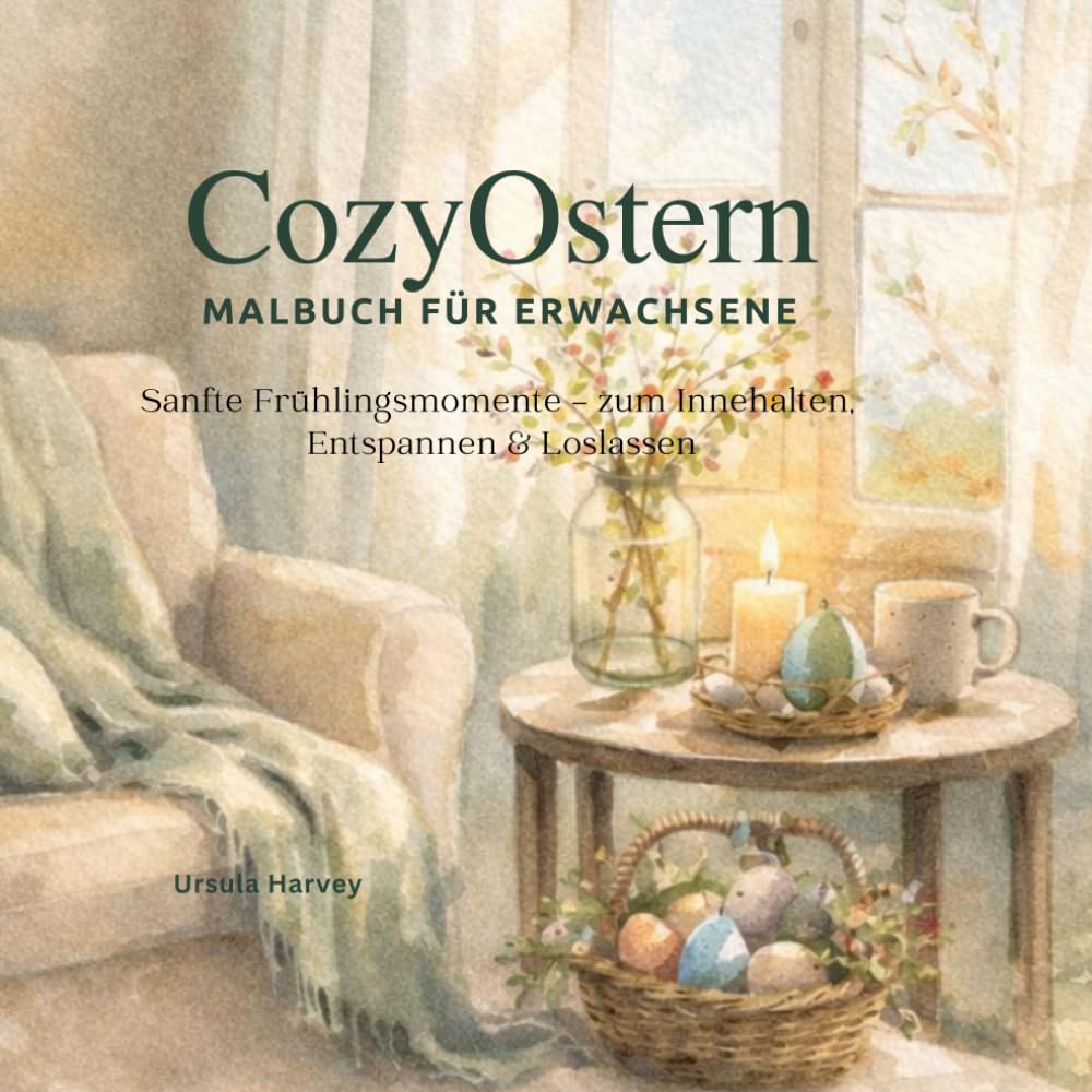 COSY OSTERN Malbuch für Erwachsene: Sanfte Frühlingsmomente – zum Innehalten, Entspannen & Loslassen