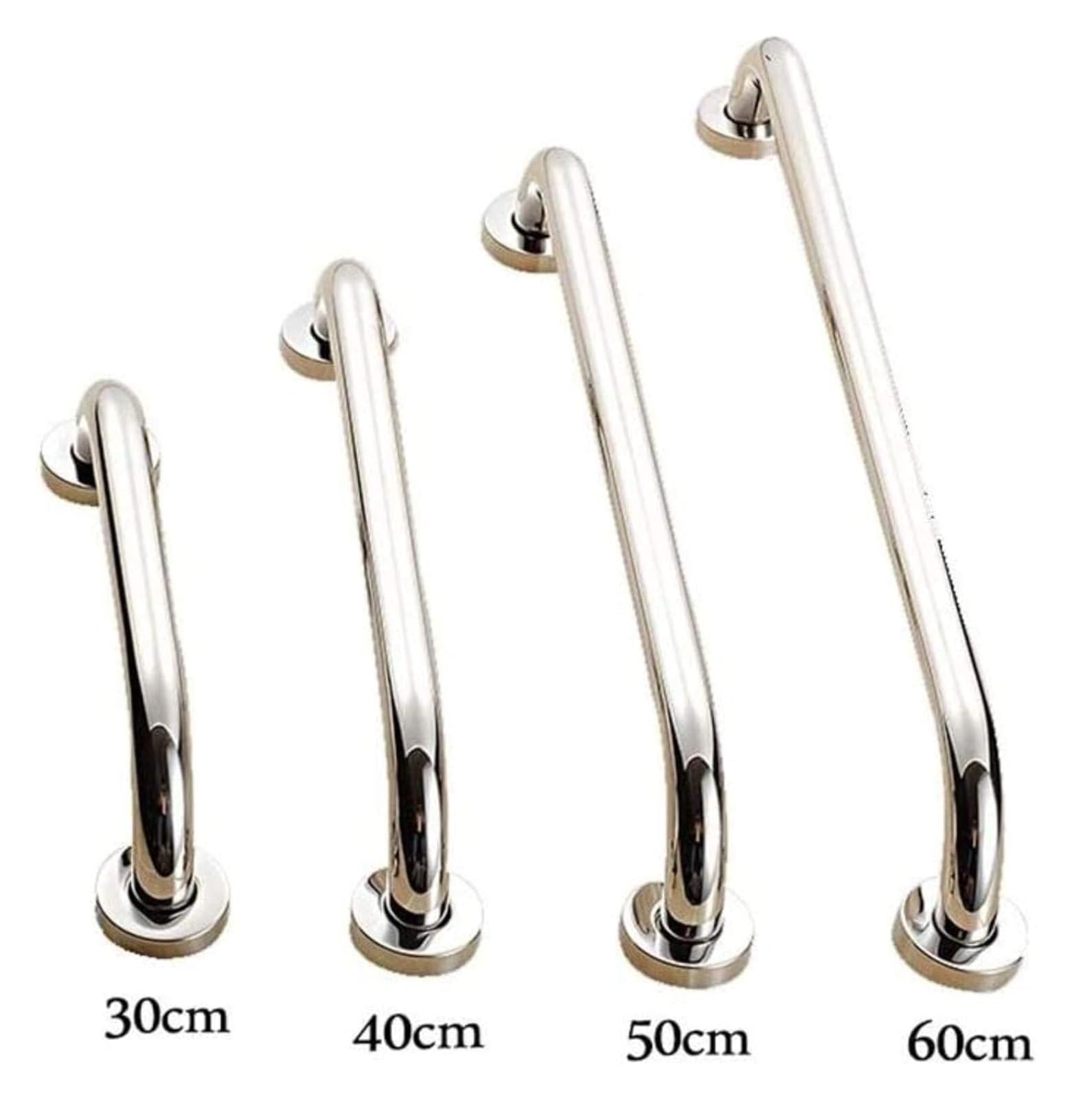 Agarraderas Baño, Asa de Seguridad para Baño, Barandilla de baño con reposabrazos seguro de acero inoxidable, barra de agarre segura for personas mayores, baño sin barreras(30CM)