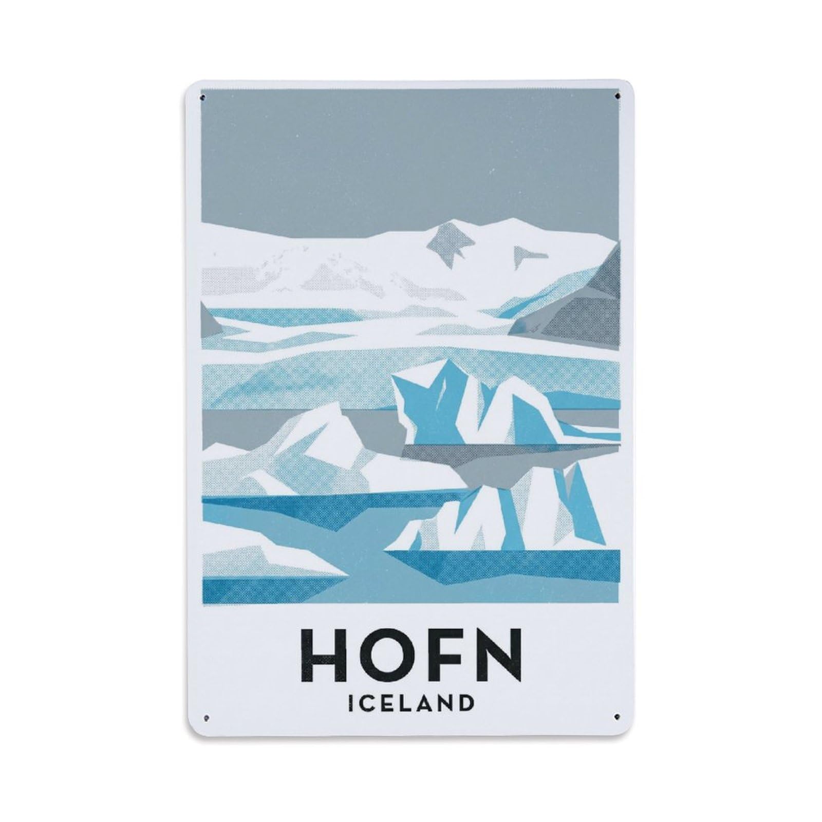 Iceland Hofn Travel Retro Metal Tin Sign