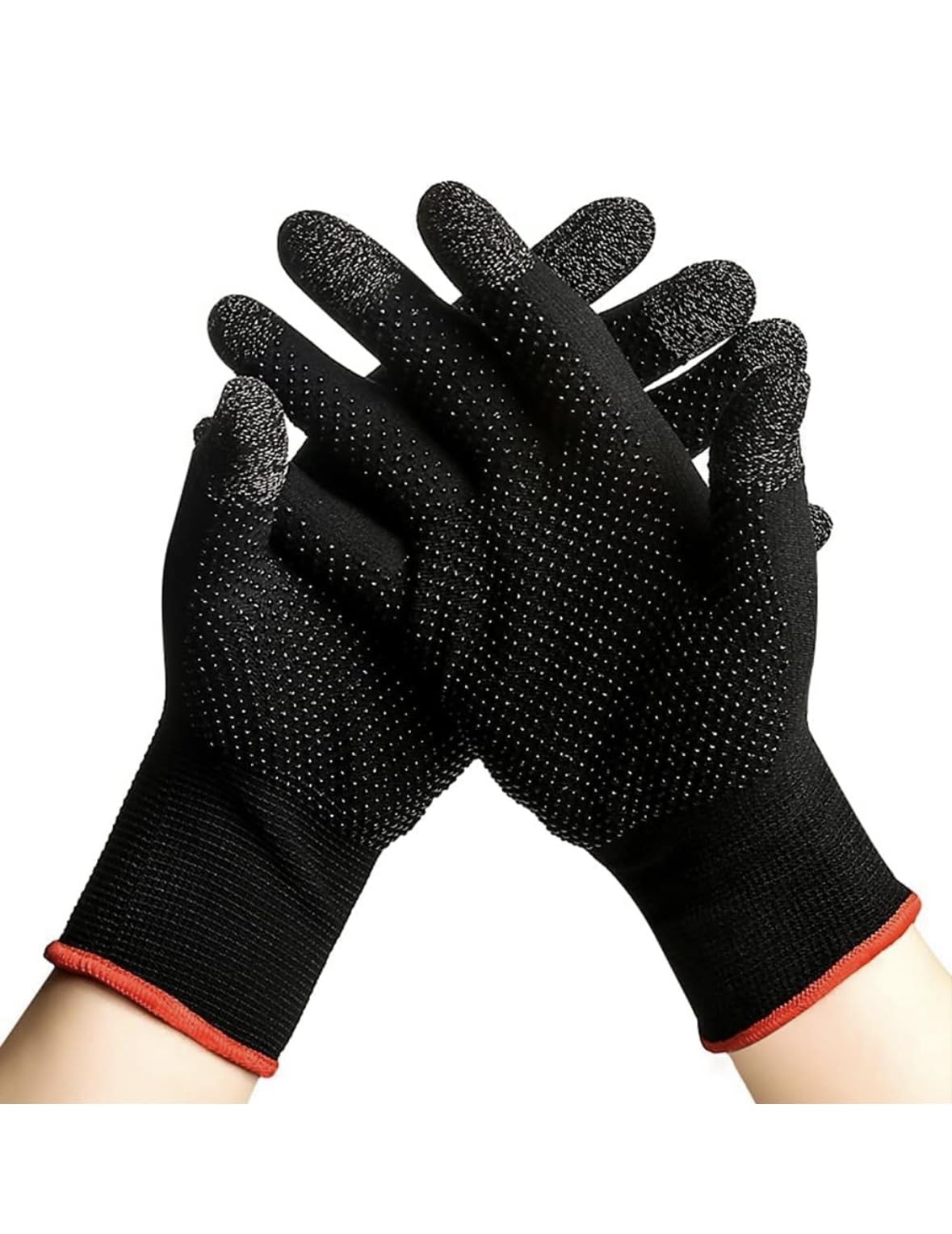 Hand Gloves for Women Sun Protection Summer Cooling Black Bike Gloves for Cycling Fishing, Non-Slip Touch Screen Mesh Breathable Full Finger, UPF 50+ 4