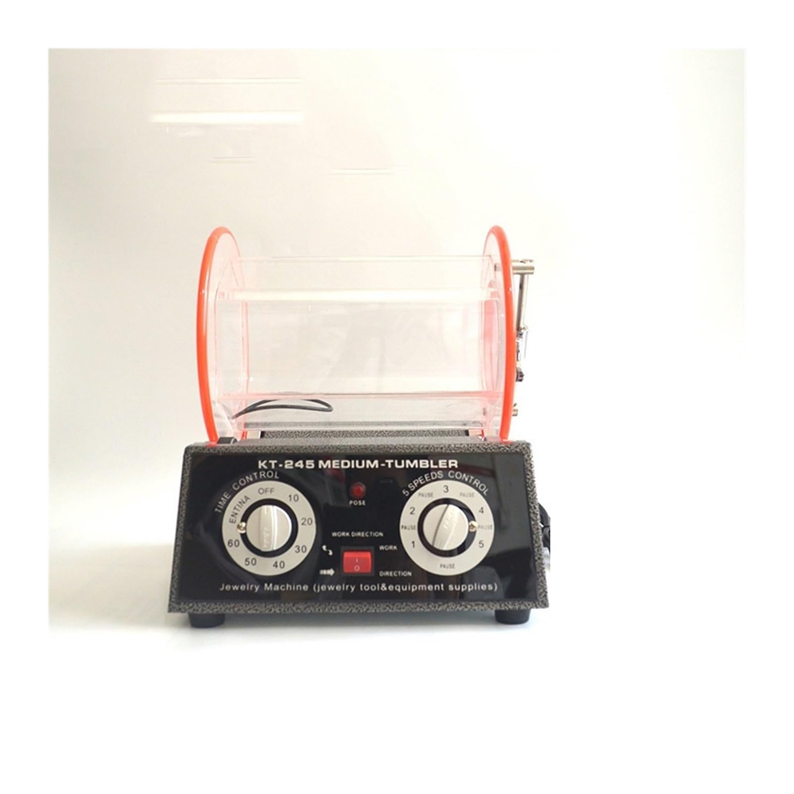 Mjfvn One Color Barrel Polishing Machine Magnetic Jewelry Polishing Machine Jewelry Medium-Sized Jade Metal Deburring, Grinding And Golding Tools