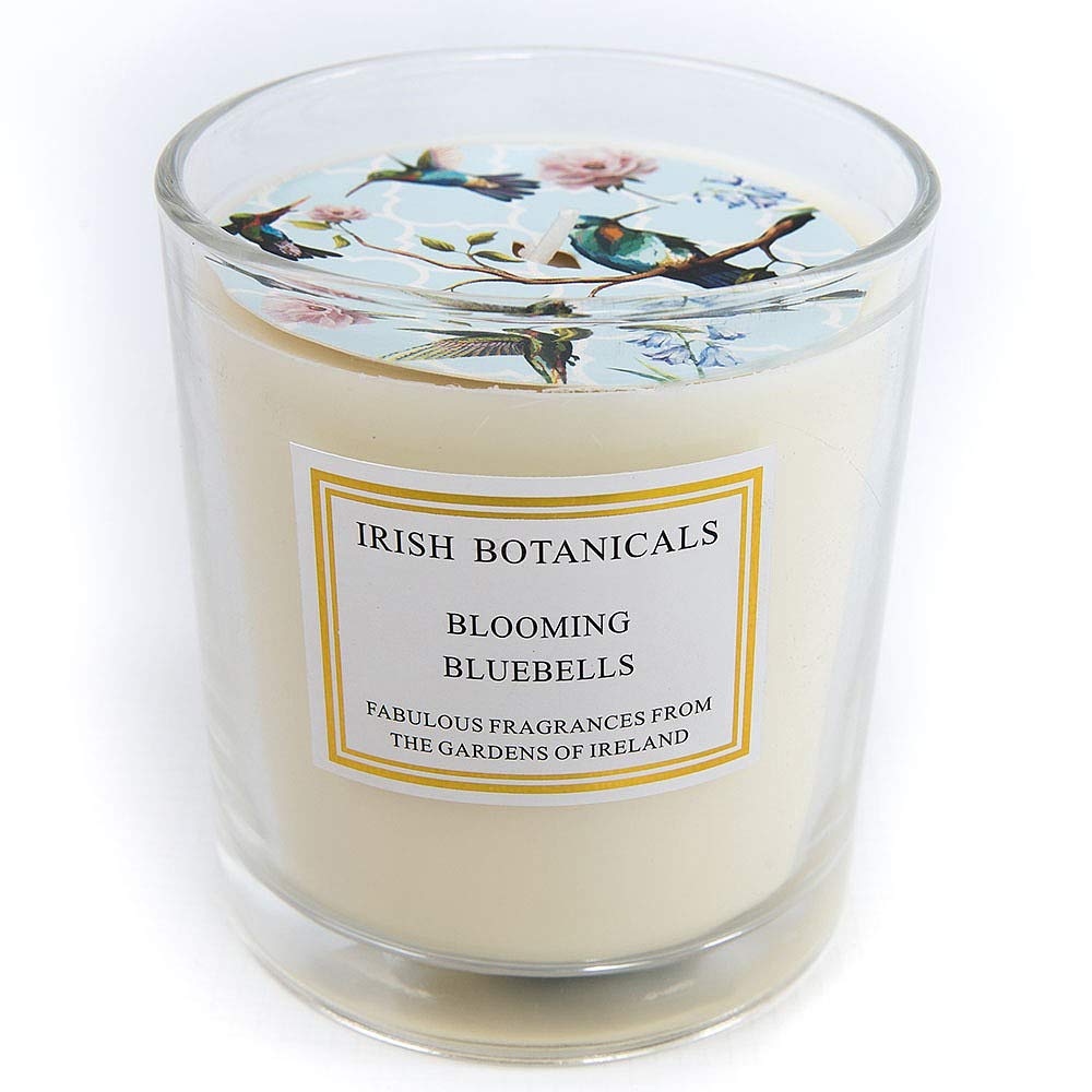 Irish Botanicals White Candle, Natural Wax, 8X9cm