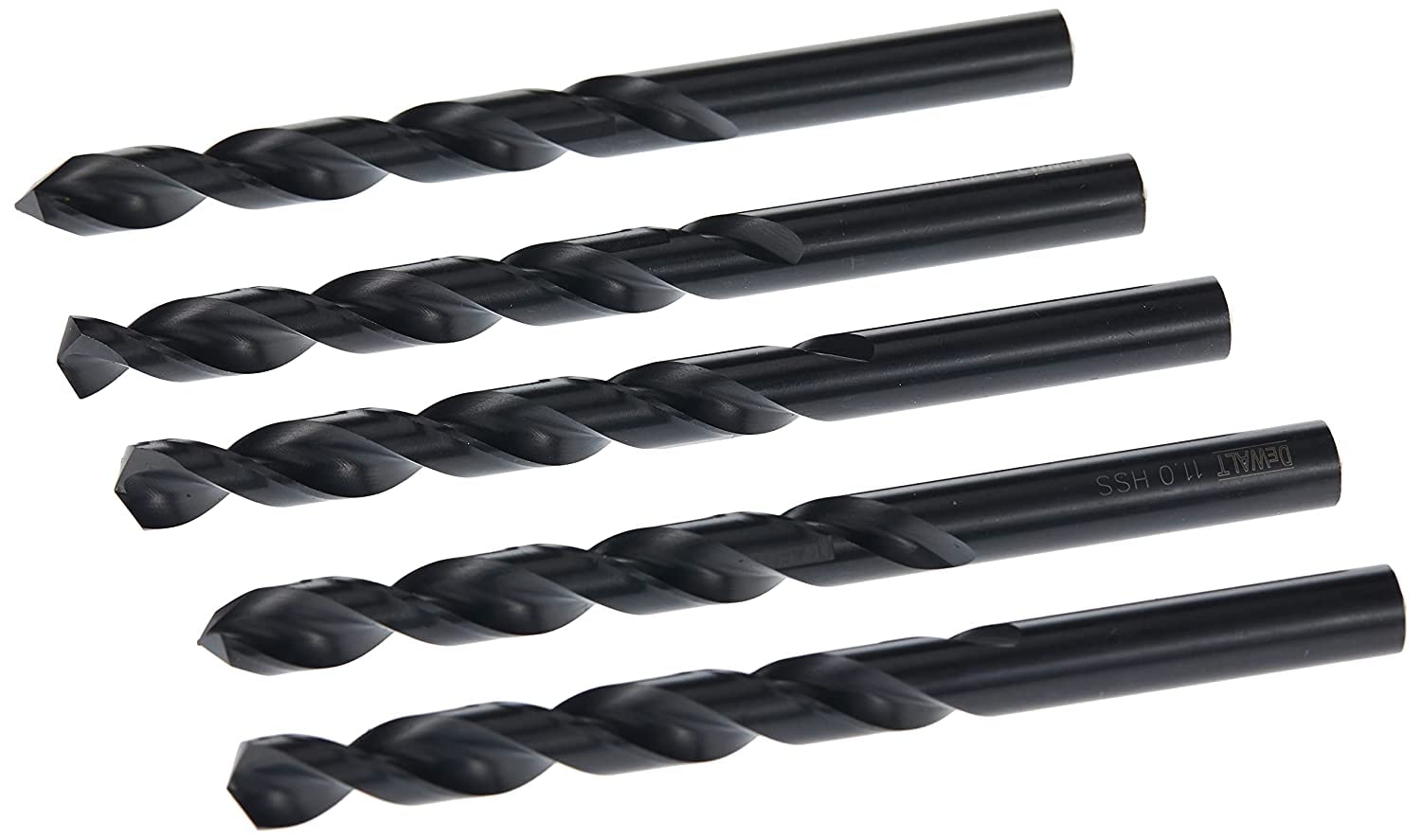 Dewalt 11Mm Hss-G Drill Bit 11 X 91 X 142Mm (Pack Of 5), Yellow/Black, Dt50490-Xj