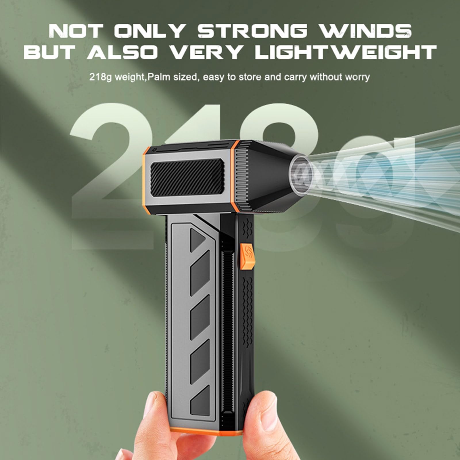 F31 Piccolo ventilatore ad aria 120 W Potenza 120000R Batteria 4 ore Uso multiplo per la manutenzione del computer Pulizia Asciugatura Necessità Strumento di pulizia del computer