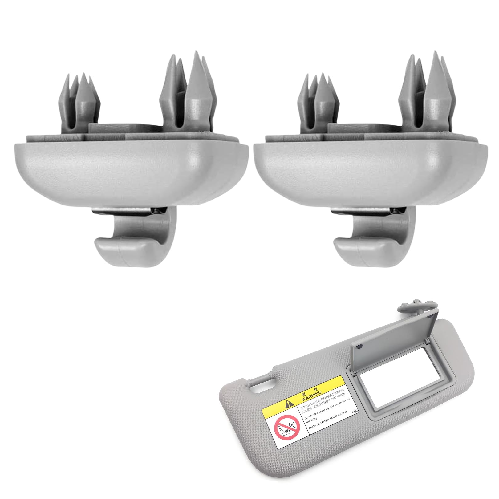 Sonnenblende Clip Für Audi A4 B8 - 2-teiliges Set Gegen Klappernde Sonnenblenden