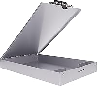Vista 5 de Saunders Recycled Aluminum Redi-Rite Storage Clipboard with Self-Locking Latch – Lightweight, Weather-Resistant Lacquer Finish Stationery Box.
