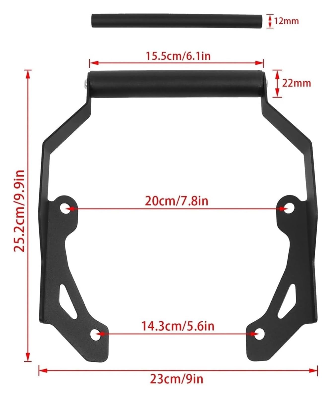 Support de Navigation pour Moto pour NC750 X pour NC 750 750X 700 pour NC700 2021-2024 Support De Montage GPS Navigateur Téléphone 12-22 Mm(12MM and 22MM)