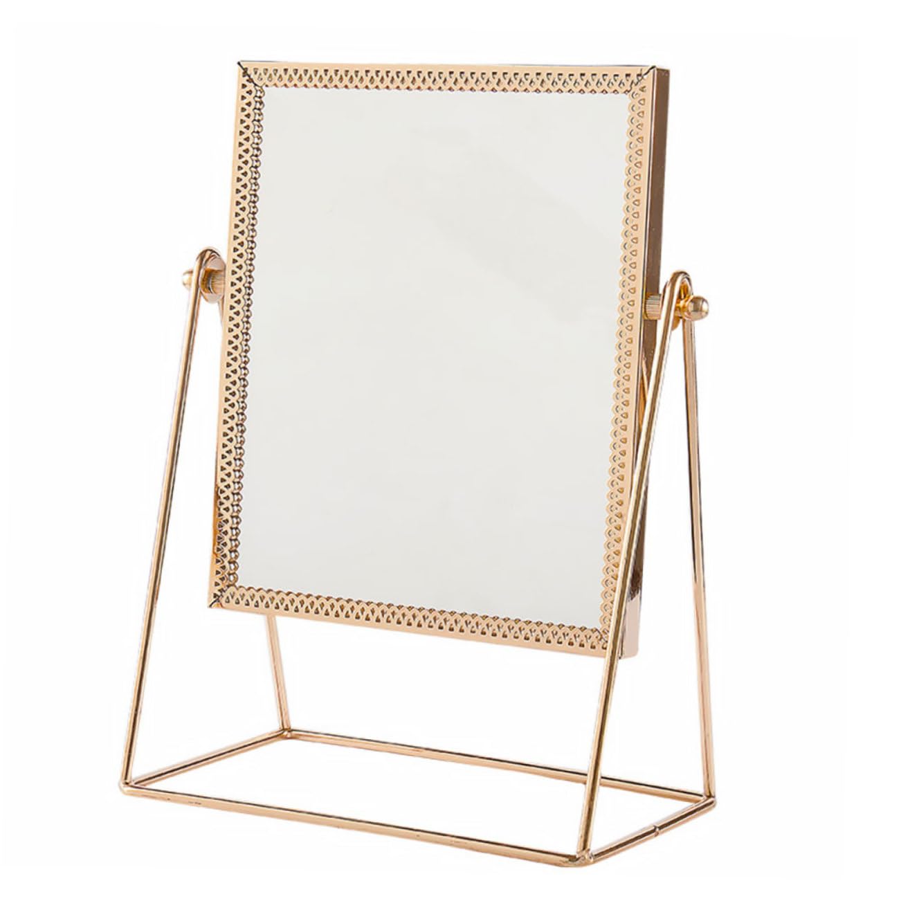 Miroir Maquillage Carré pour Bureau Miroir Cosmétique Décoratif