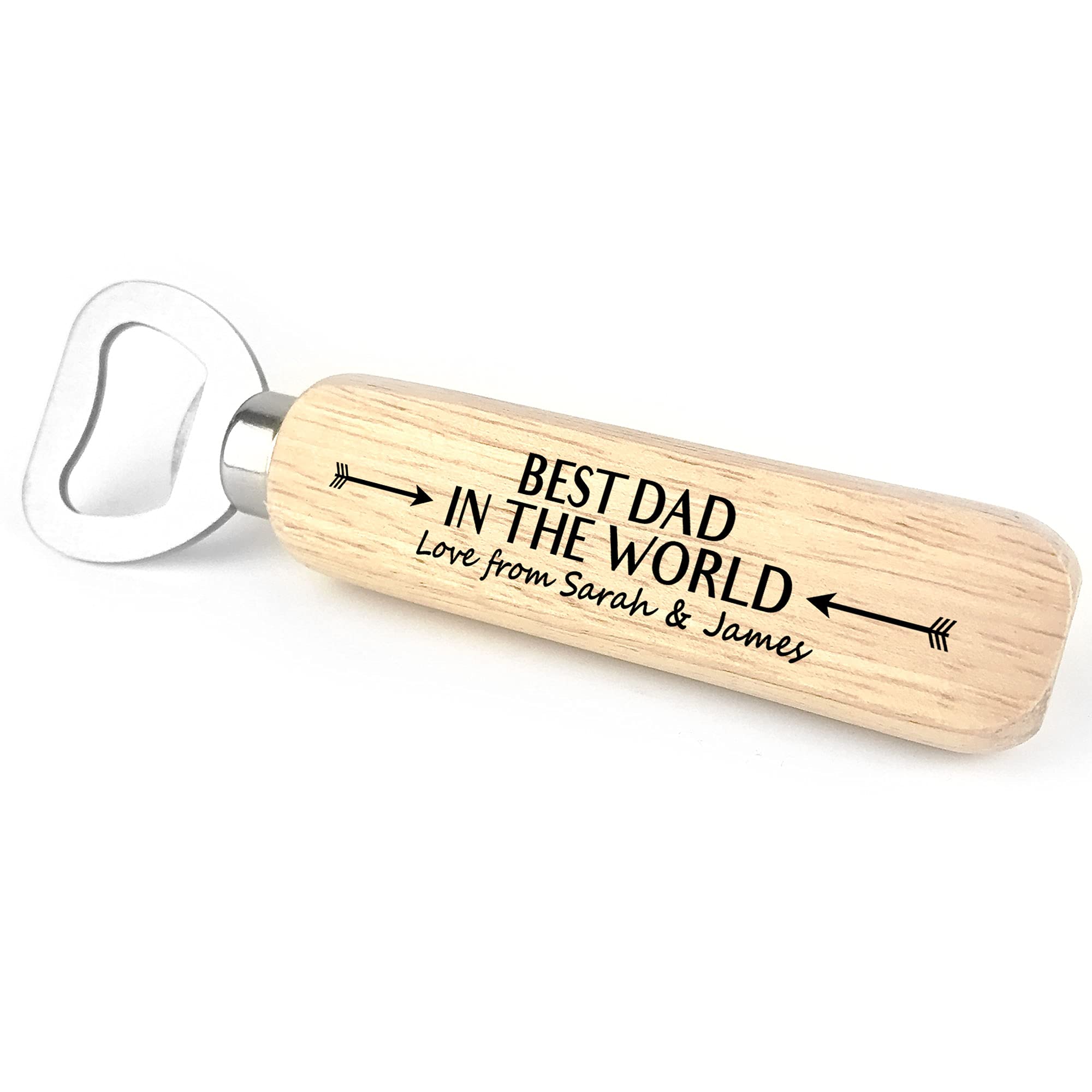 Red Ocean Best Dad Personalised Bottle Opener Birthday Christmas for Dad Daddy