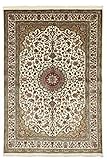 Verarbeitung: Handgeknüpft Nain Trading Kaschmir Reine Seide 226x153 Orientteppich Teppich Läufer Beige Handgeknüpft Indien