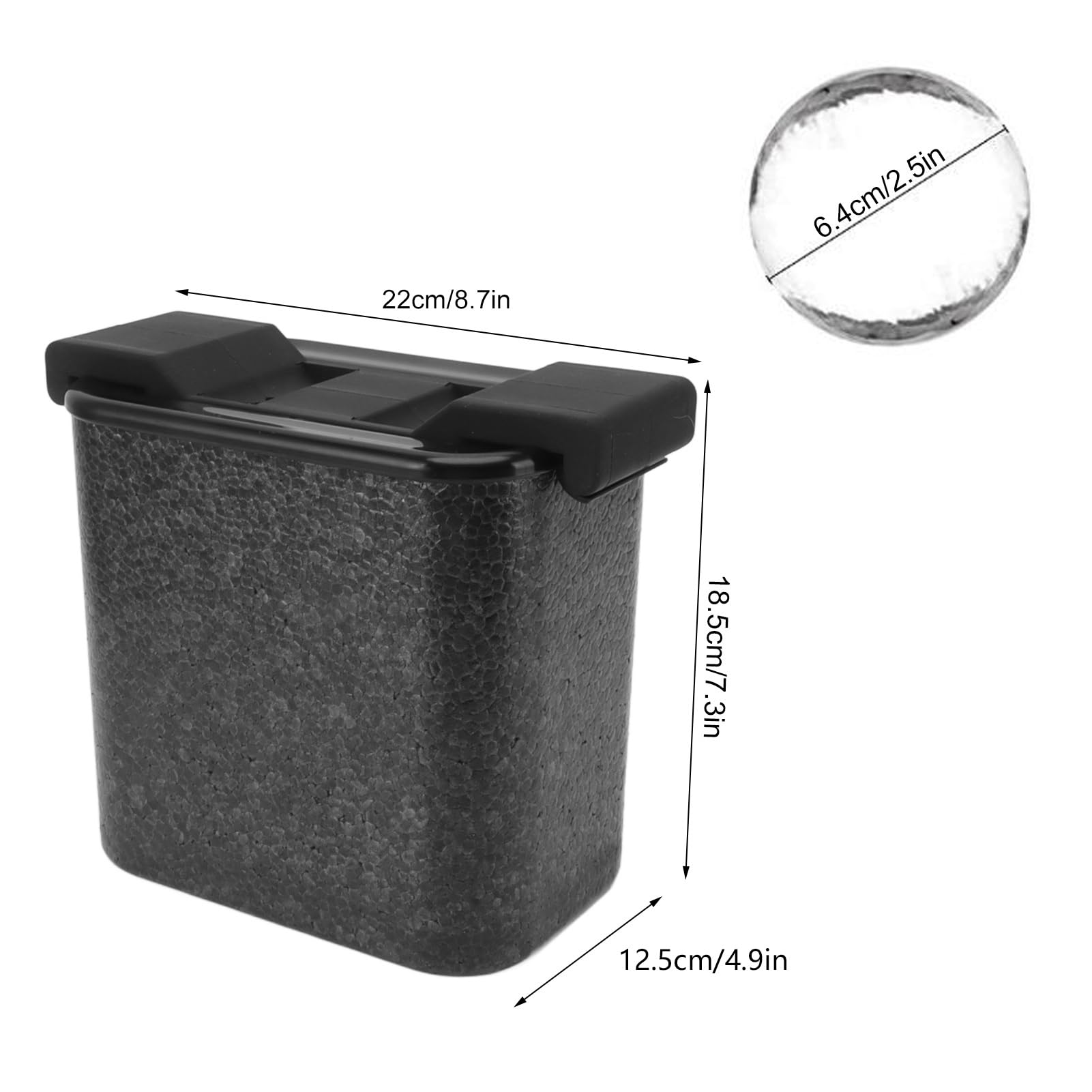 SIXRUN Molde para Hacer Bolas de Hielo, Molde para Hielo Transparente de Silicona ABS con 2 Orificios, Bolas de Grandes de Fácil Liberación, 22 X 12,5 X 18,5 Cm para Whisky, Cóctel, té con Leche,