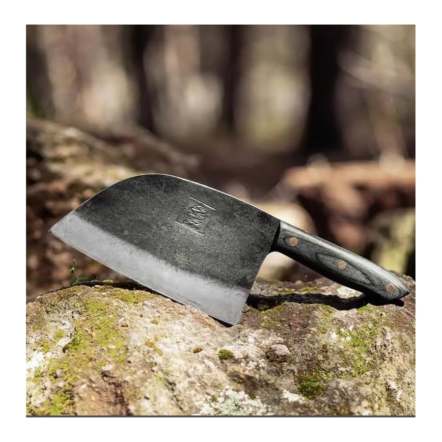 COOLINA-The-Favorite-4-Knife-Set-Viking-Inspired-Kitchen-Knives-for-Chefs-Home-Cooks-Includes-Promaja-Chefs-Knife-Lixy-Cleaver-Machado-Butcher-Knife-and-Gator-Utility-Knife COOLINA The Favorite 4 Knife Set - Viking-Inspired Kitchen Knives for Chefs & Home Cooks, Includes Promaja Chef's Knife, Lixy Cleaver, Machado Butcher Knife, and Gator Utility Knife