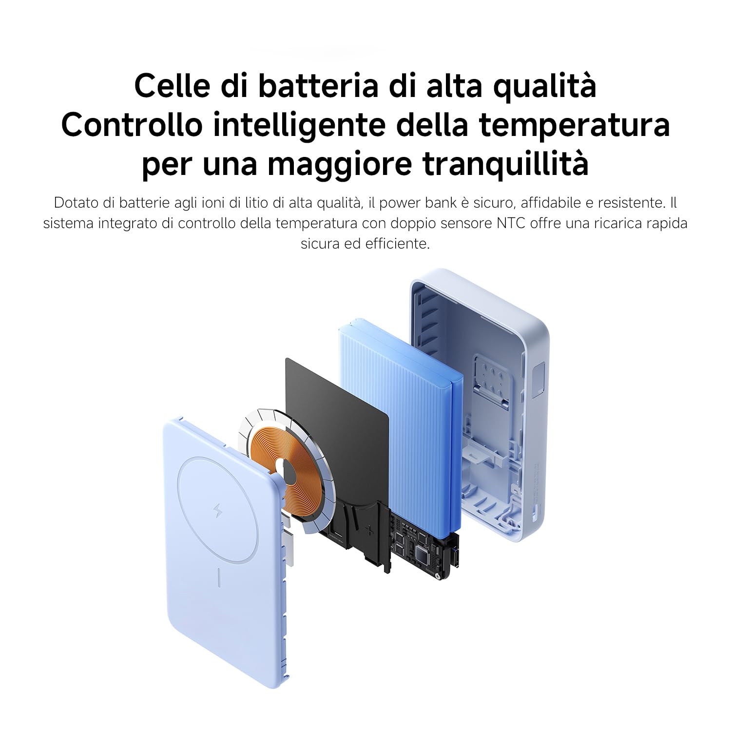 Xiaomi Power Bank Magnetico 10000mAh con Supporto Regolabile, MagSafe USB-C | Power bank MagSafe 10000mAh con supporto integrato. Ricarica wireless + supporto — perfetto per viaggi e videochiamate.