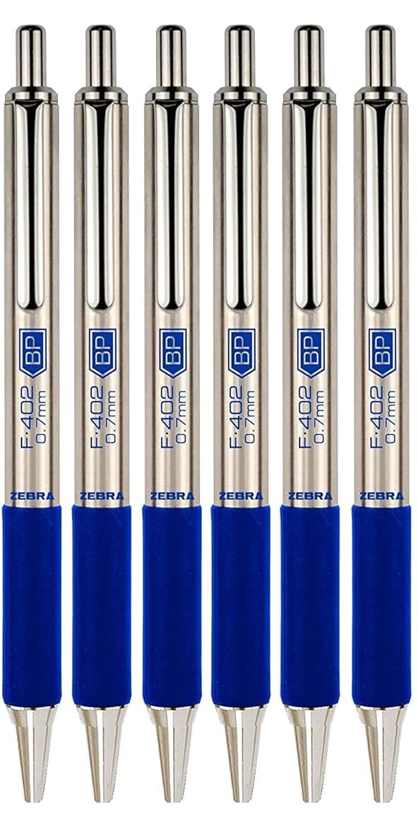 Zebra F-Series Ballpoint Stainless Steel Pen Refill, Fine