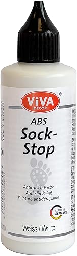 Miniatura 18 de Viva Decor ABS Sock Stop (2.77 onzas líquidas, gris perla) – Pintura de tela para calcetines antideslizantes, tapetes de baño y más – sin látex, a