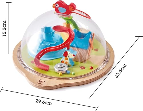 Miniatura 4 de Hape Sunny Valley Adventure Dome  Juguete 3D con laberinto magnético, cúpula de juego para niños con personajes y accesorios