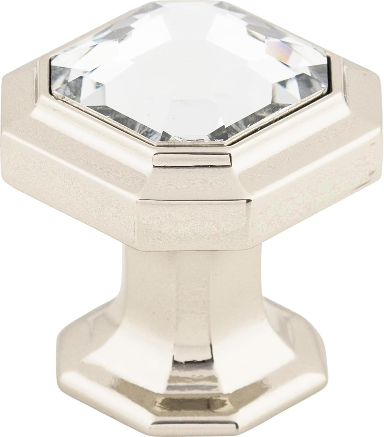 Top Knobs TK390PC Chareau Collection 1-1/8" Crystal Emerald Knob, Polished Chrome