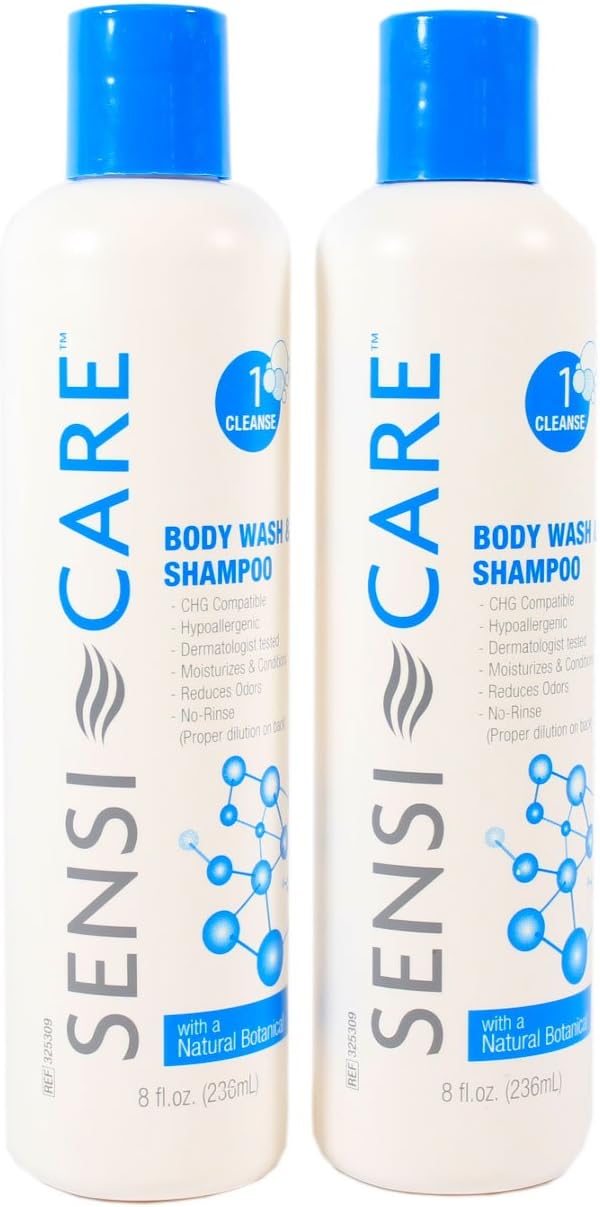 Sensi-Care Body Wash and Shampoo - 8 oz - Pack of 2 Bottles