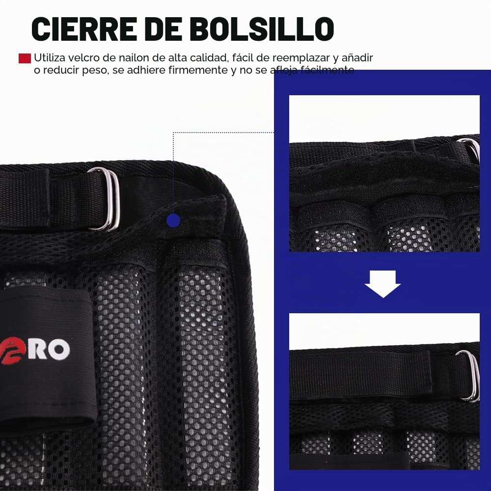 Pesas de brazo de muñeca, pesas de muñeca ajustables, pesas de tobillo extraíbles para hombres y mujeres, para fitness, caminar, trotar, entrenamiento, correr, 1 par, paquete de 2