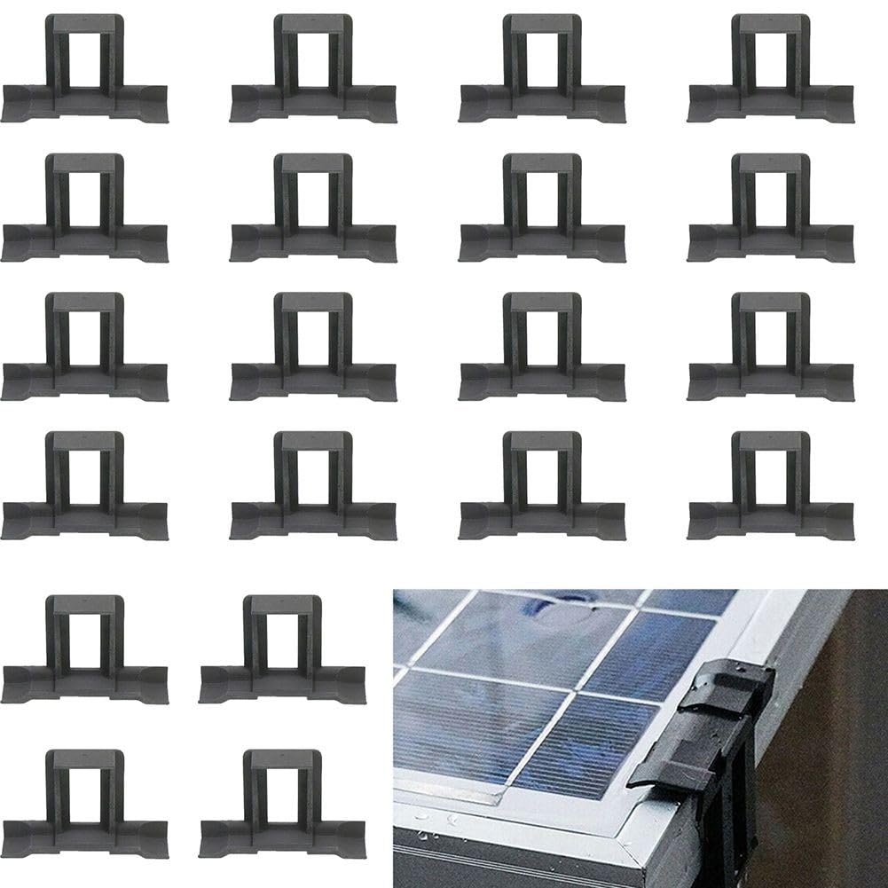 20x Solar-Wasserablauf-Clips 32 Mm – Für PV-Module, Polymer-Kunststoff, Passend Für Rahmen 30/35/40 Mm