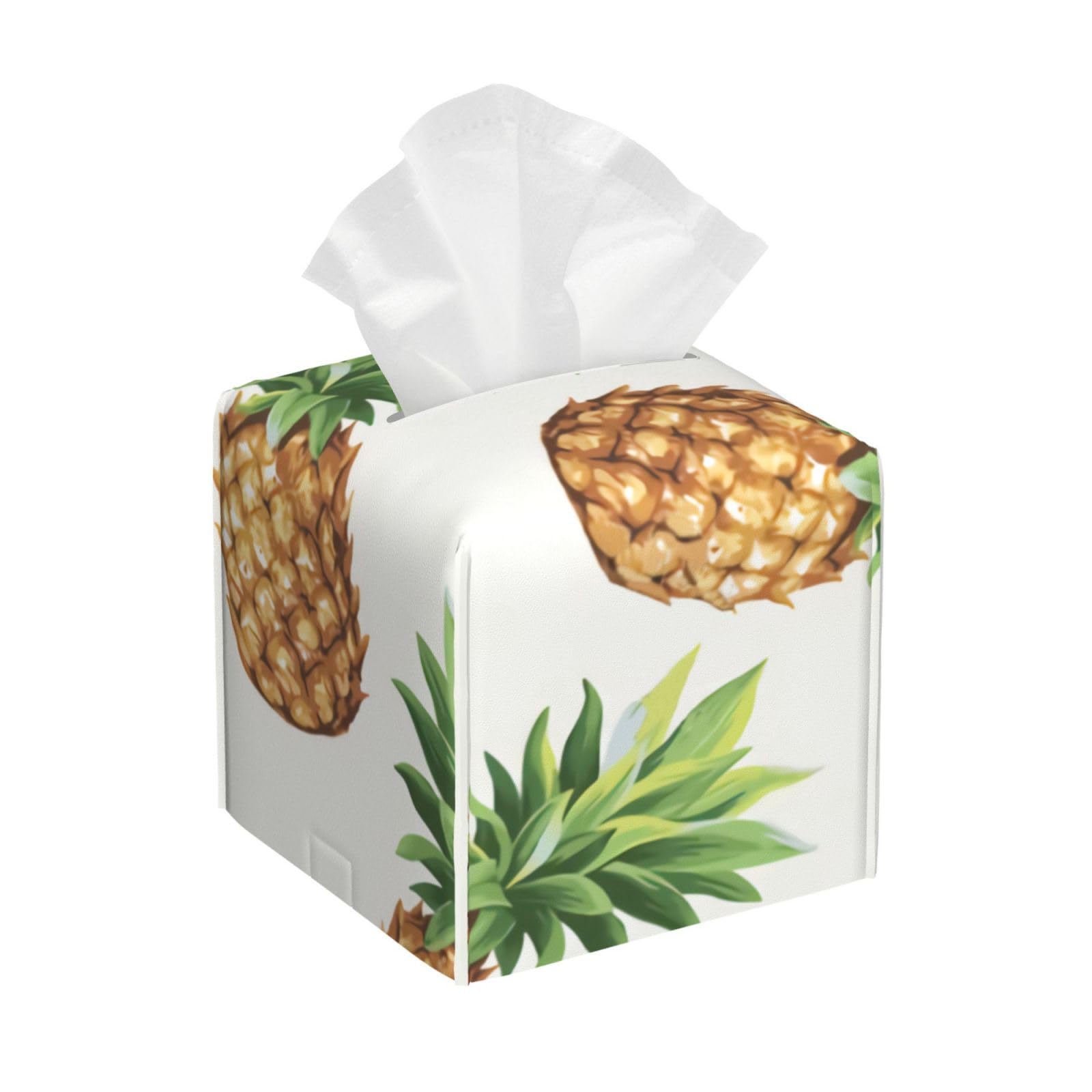Xingfox As Pic Pine Tissue Box Cover, Fashionable Decorative Storage Box, Suitable For Most Places