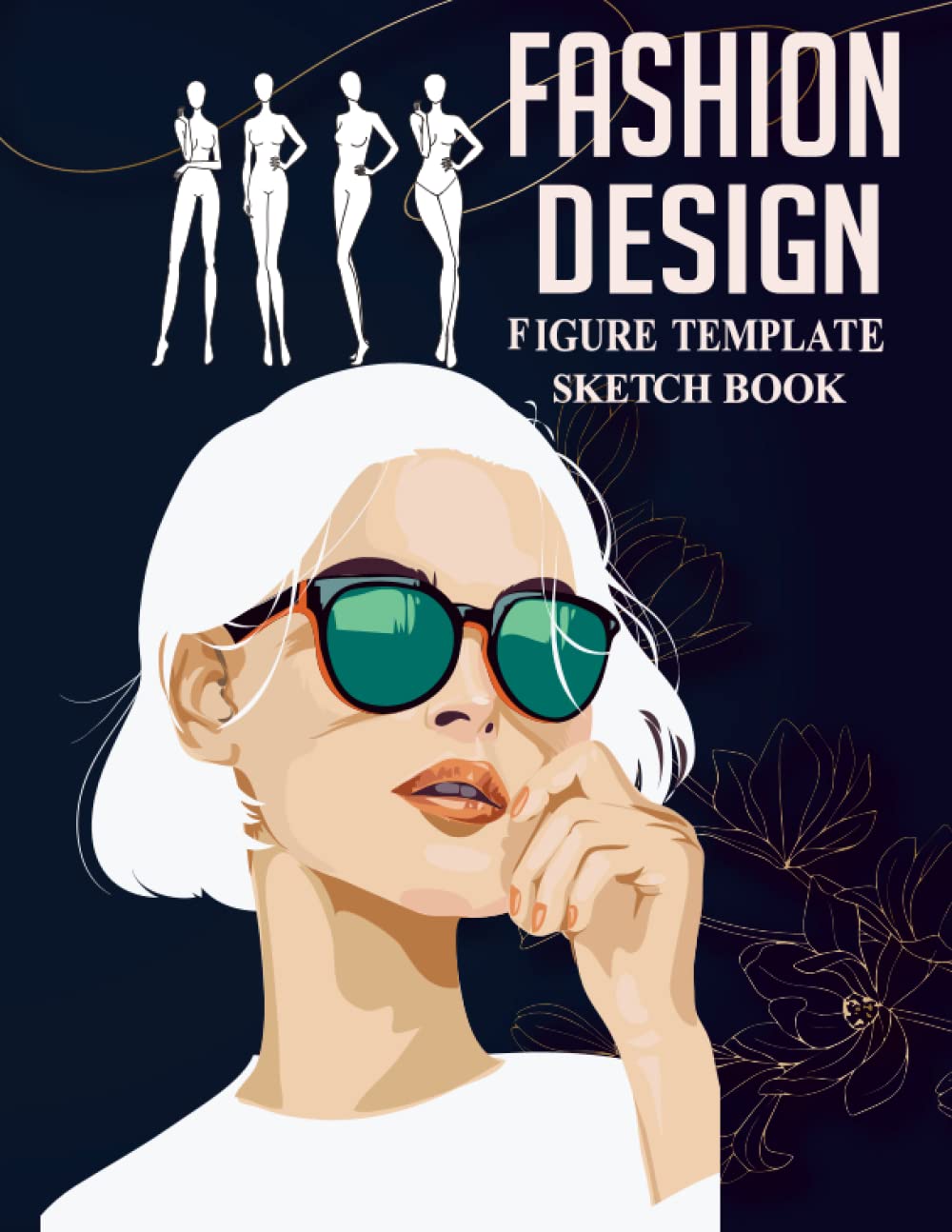 Fashion Sketchbook Figure Template: Large Female Figure Template For Sketching and Designing| Fashion Design Books| Gifts for Anyone And Who Like Fashion Design