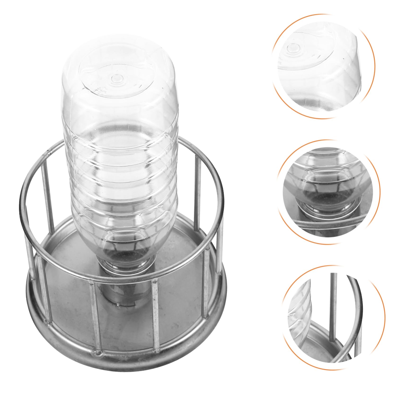 BESPORTBLE 5pezzi Ciotola per Rettili Inossidabile Mini Vassoio per Tartarughe Design Antispruzzo per Piccole Terrario Accessorio Versatile per Domestici