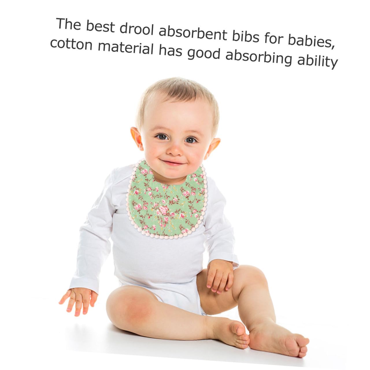 Abaodam 6piezas Baberos De Algodón Para Bebés Impermeables Doble Capa y Absorbentes Para Saliva y Dentición