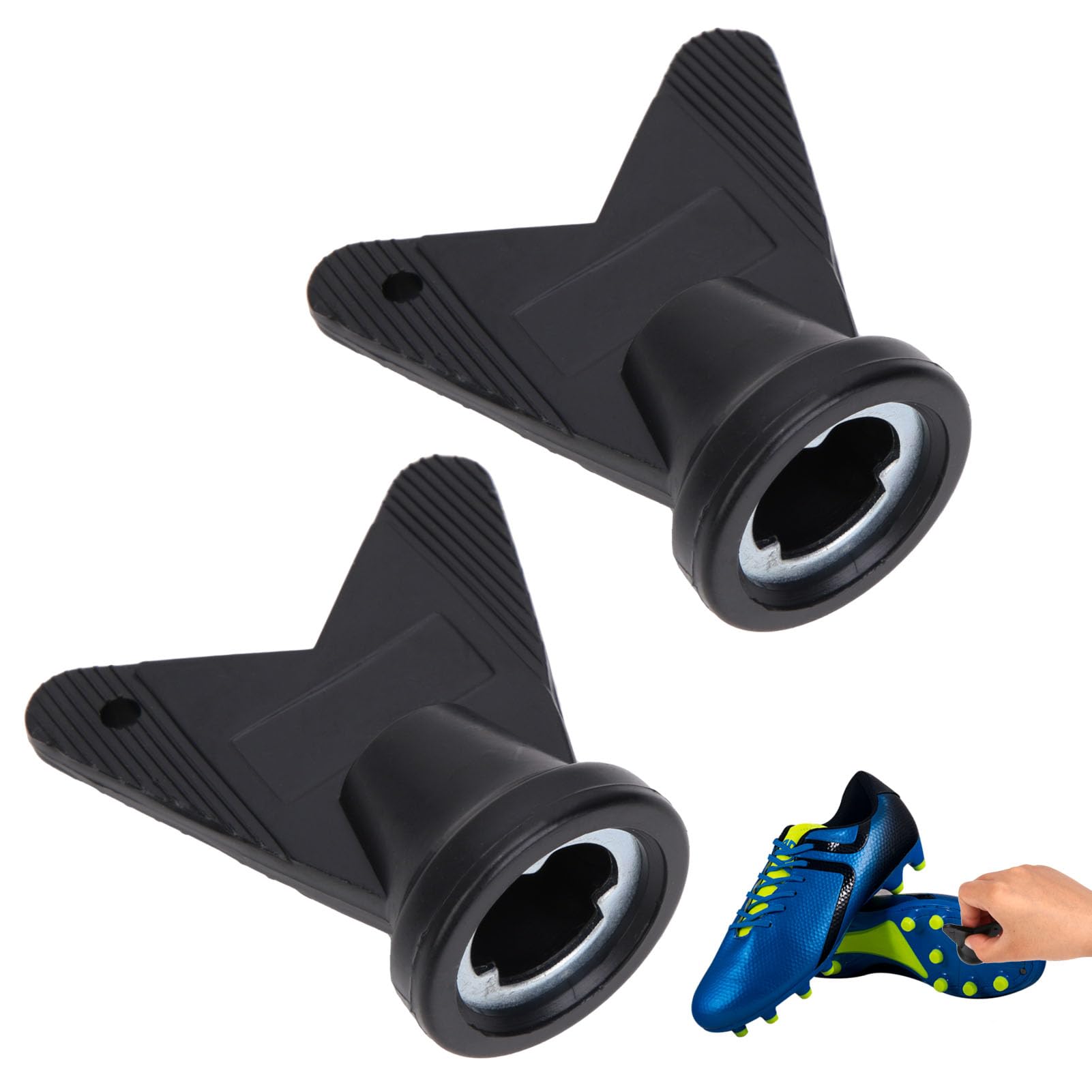 Football Studs Spanner for Adidas Football Studs, 2Pcs Football Track Spikes Wrench Rugby Studs Spanner Football Stud Wrench Stud Tool Hexagonal Sports Shoe Spikes Tool for Football Rugby Studs