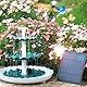 AMZtime DIY 3.5W Solarbrunnen für Draussen, 3Schicht Abnehmbares Vogelbad und Vogelfutter, Vogelbadset mit Solarbrunnen, Passend für Vogelbad und Gartenszenen Solarbrunnenset，Solarbrunnen für Draussen