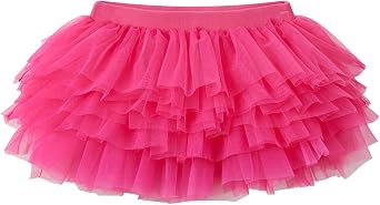 Baby Tutu Skirt for Girls Soft and Fluffy Toddler Infant Baby Tulle Skirt with Diaper Cover