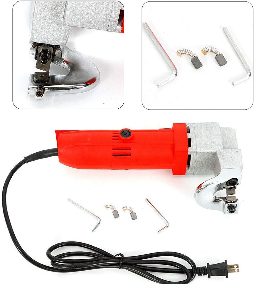 Electric Sheet Metal Shears, HeavyDuty Electric Sheet Metal Steel Shear Tin Snips Cutter