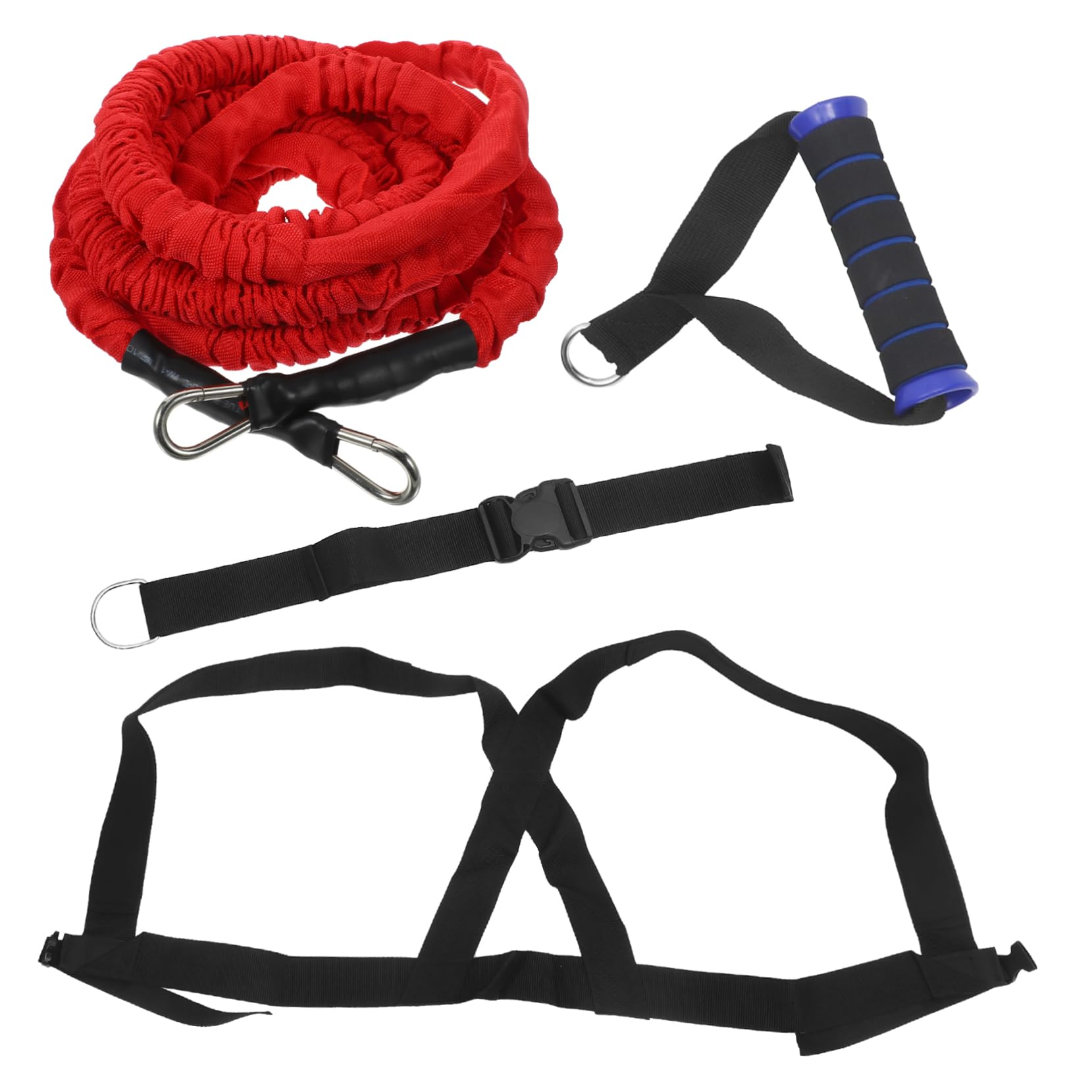 INOOMP Corda Di Resistenza Per Allenamento Doppia Fascia Di Resistenza Per Corsa Attrezzatura Per Forza Esplosiva Per Allenamento Di Salto Yoga Palestra Realizzato in Lattice Naturale