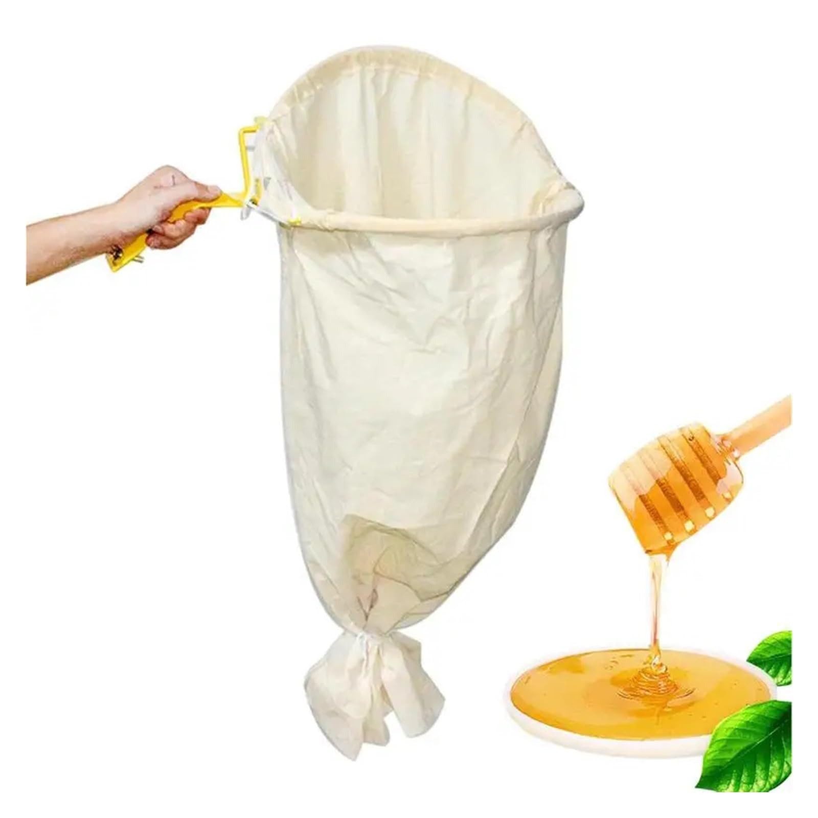 Filet de capture d'abeilles, ca anti-mouches réutilisable avec base verrouillable, équipement d'apiculture, sac d'apiculture, outil de contrôle des parasites Apiculture