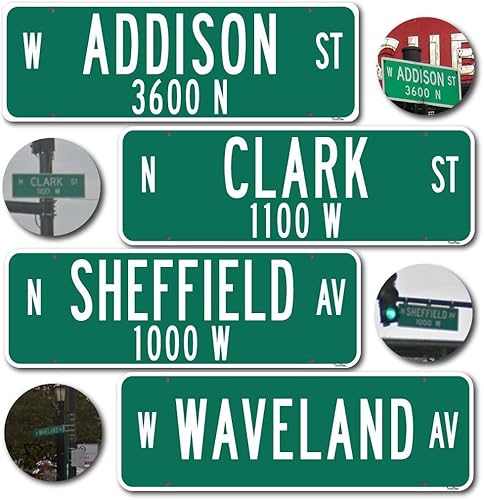 Miniatura 3 de Calles de Wrigley Field - Réplica de letreros de calle