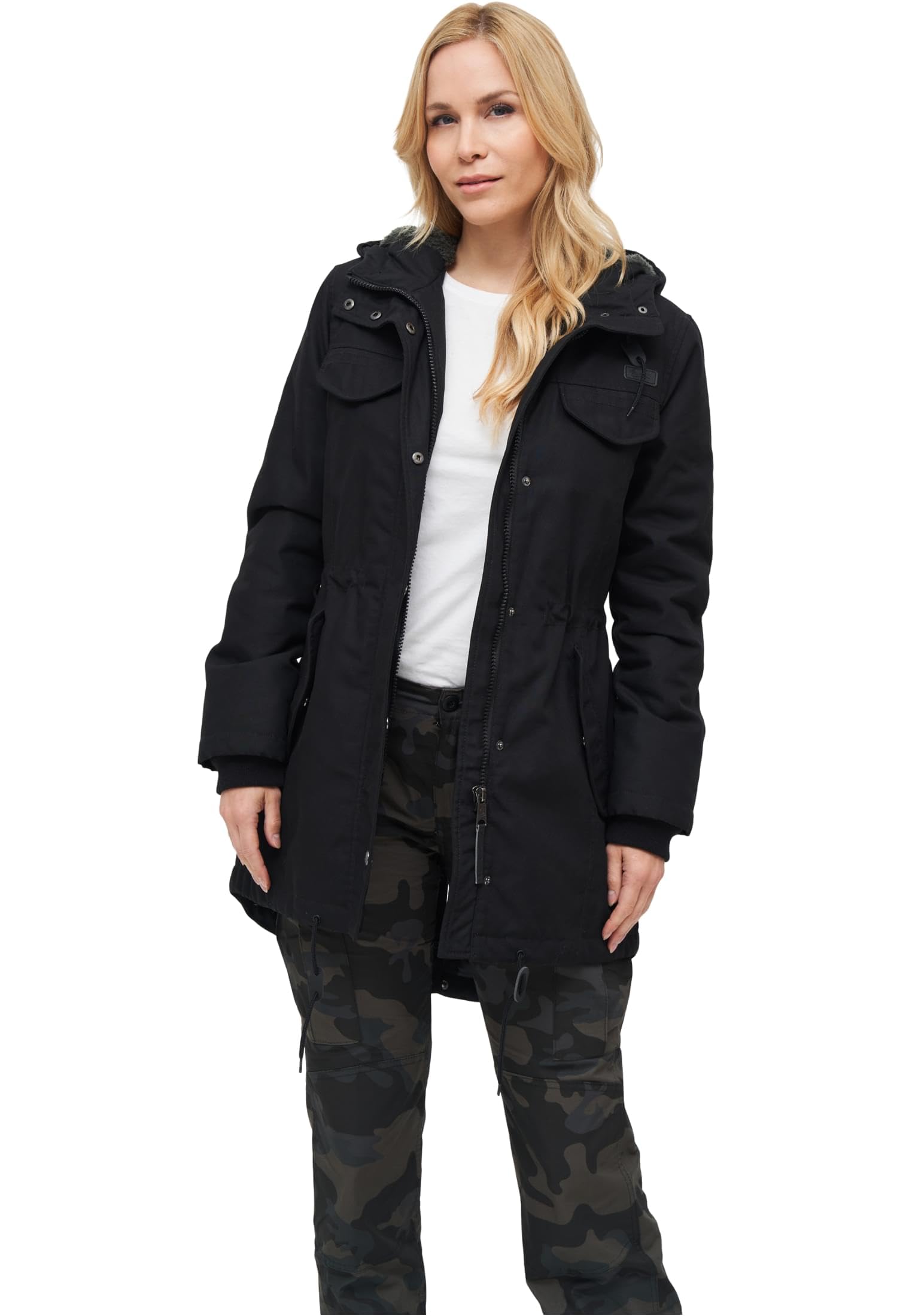 Brandit Marsh Lake parka damska, czarny, 5XL