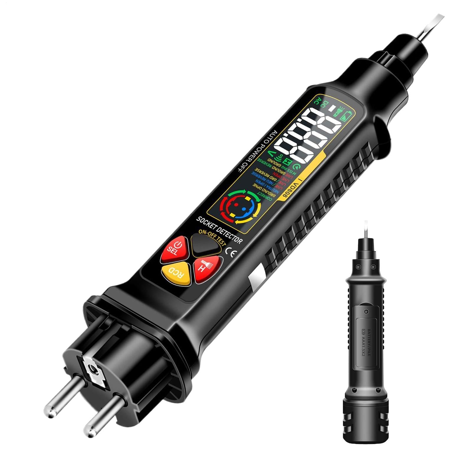 Détecteur de circuits 2-300V avec affichage LED précis pour tableau - 8