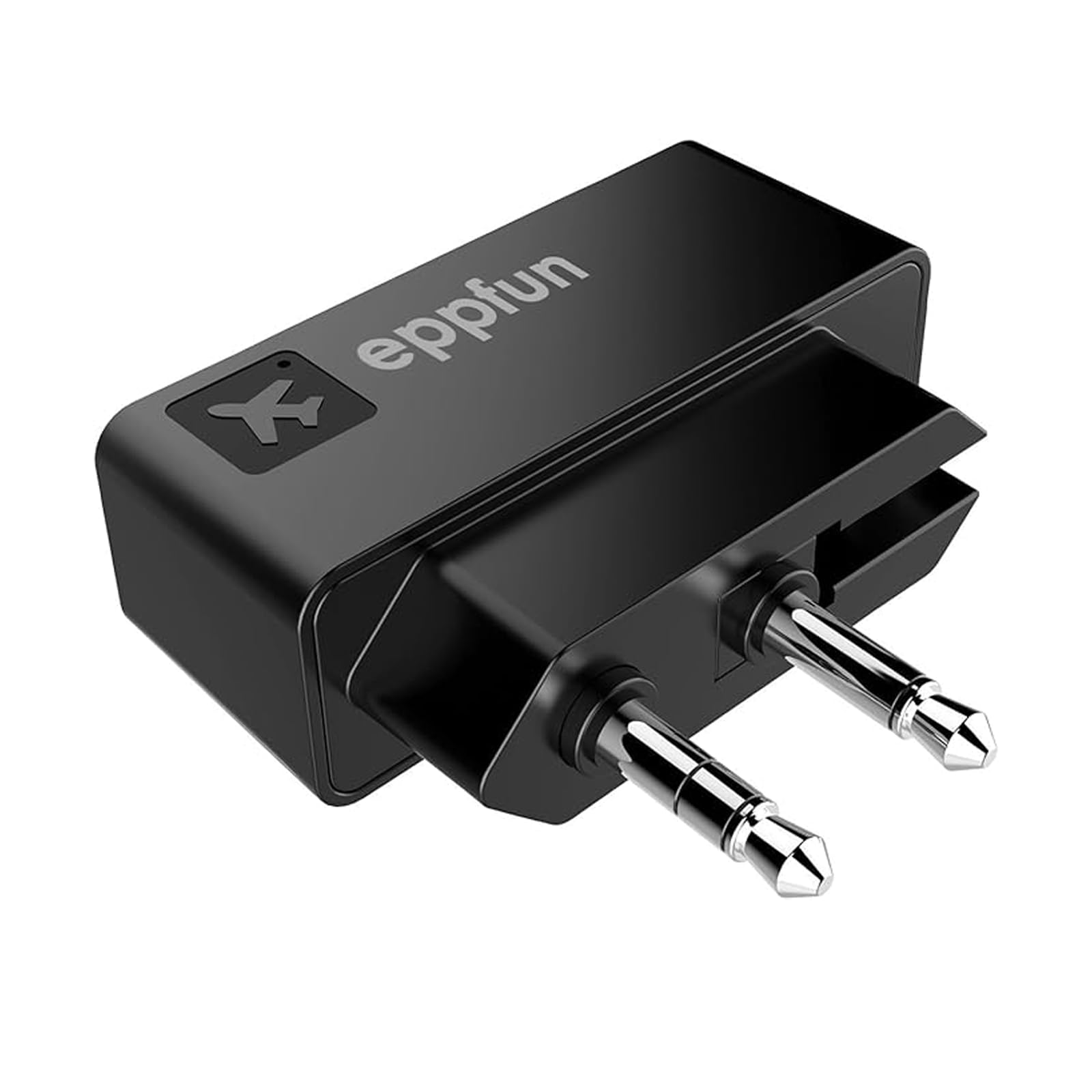eppfun Professional Bluetooth 5.2 Transmitter for Airplane, Dual Connection Wireless Audio Adapter with aptX Low Latency/Aptx HD for Earbuds/Headphones